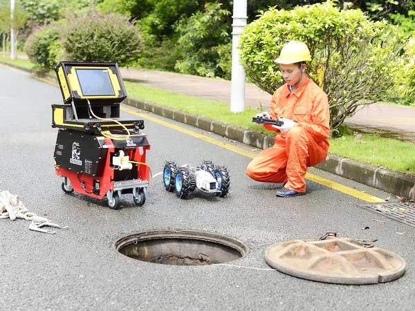蓬江管道机器人检测